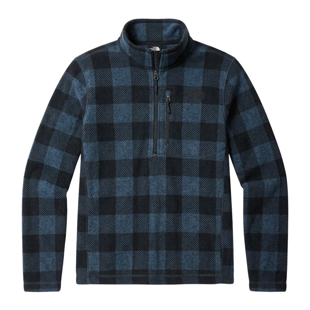 The North Face Plaid Check 1/4 Zip Pullover Size Men's Medium